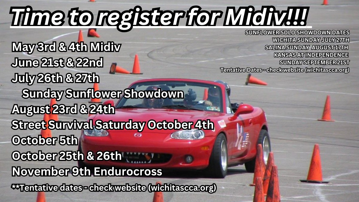 The first SCCA Midwest Division SCCA... - Wichita Region Scca | Facebook