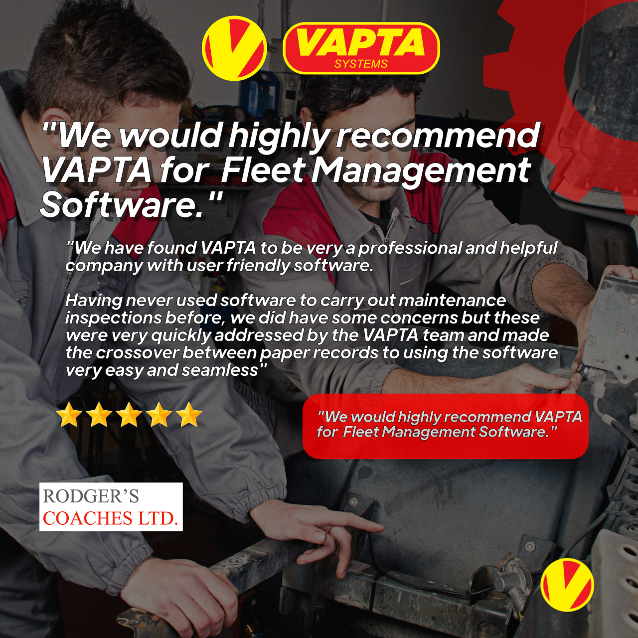 VAPTA - Fleet chaos? Meet calm. Vapta’s dashboard shows every PMI, MOT ...