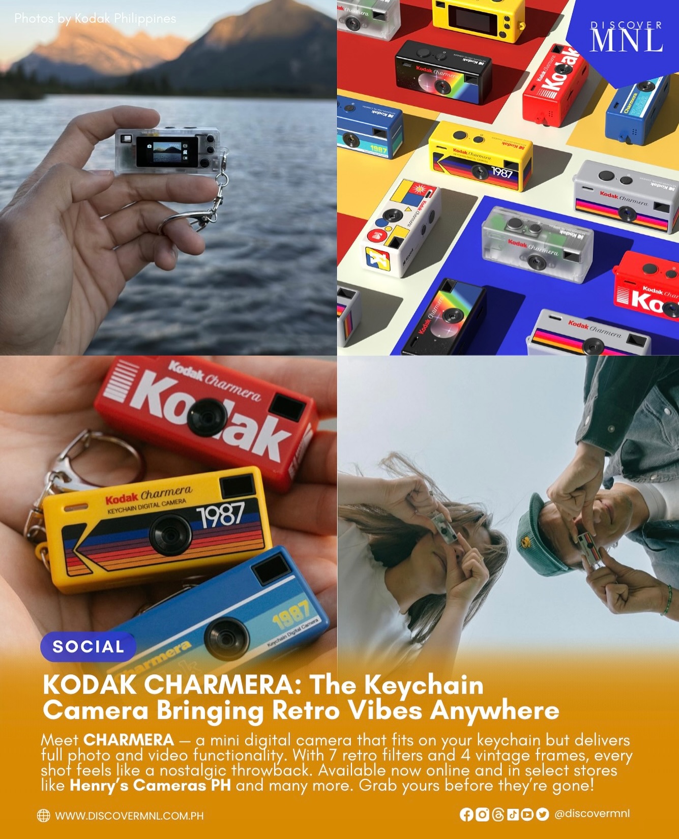 LOOK: Kodak just launched the CHARMERA — a tiny keychain camera 