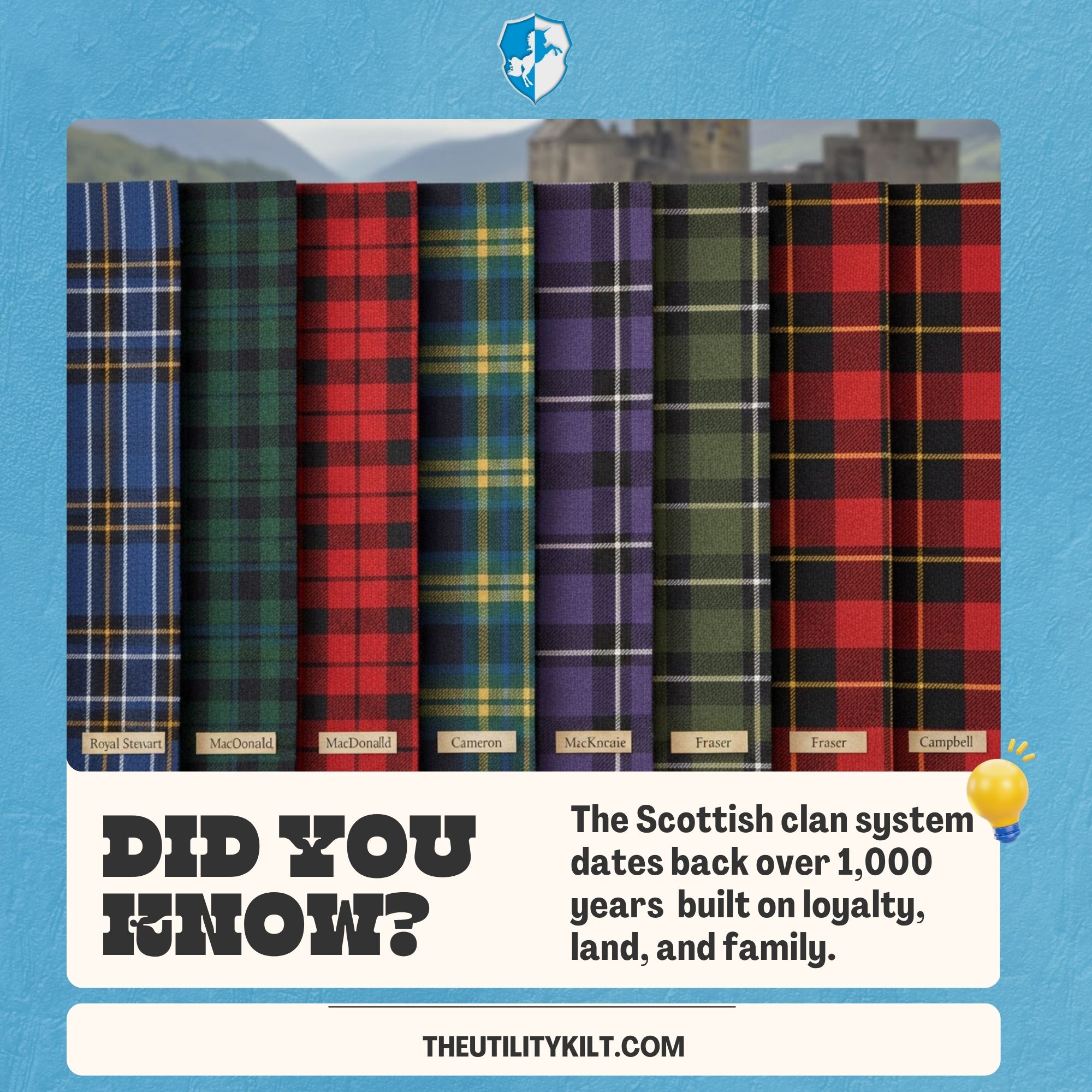 The Utility - Did you know? The Scottish clan system dates back over ...