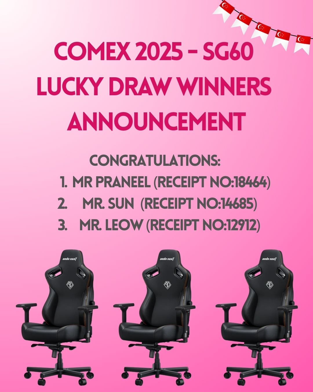 Kioxia - Announcing the Winners of our Lucky Draw during the Comex 2025 ...