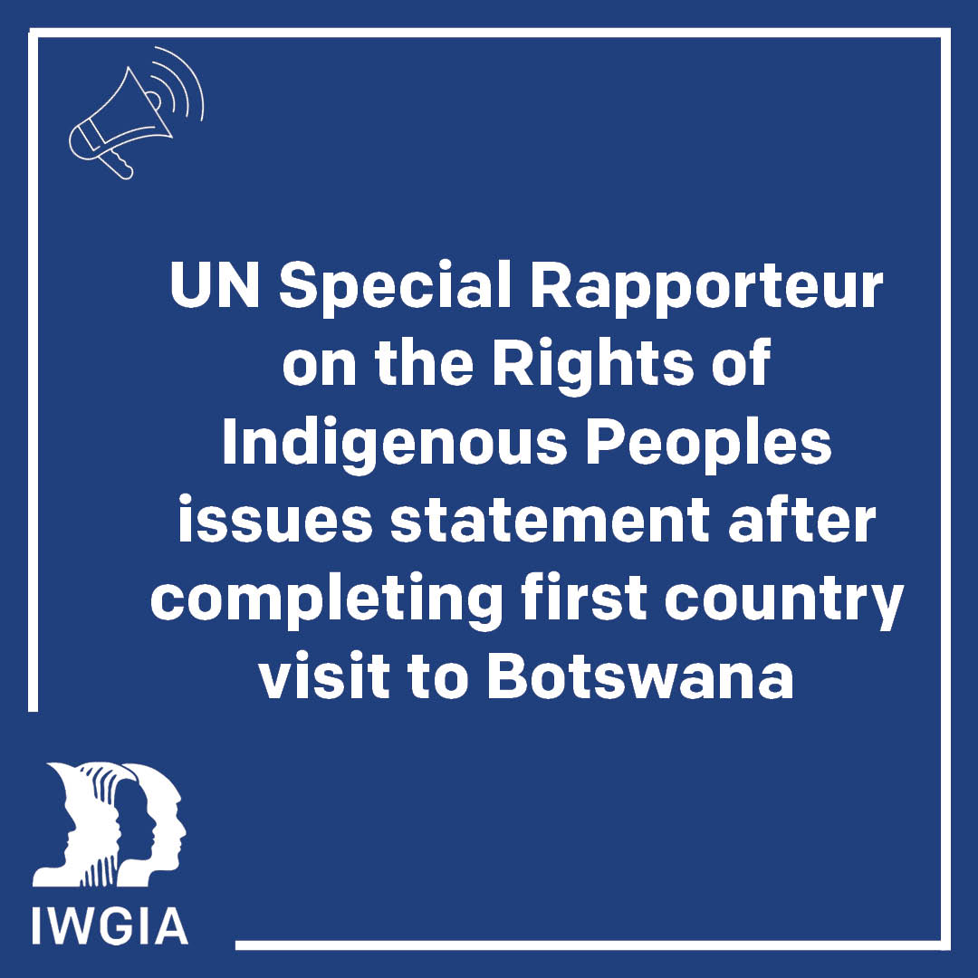 International - 🇧🇼 UN Special Rapporteur on the rights of Indigenous ...