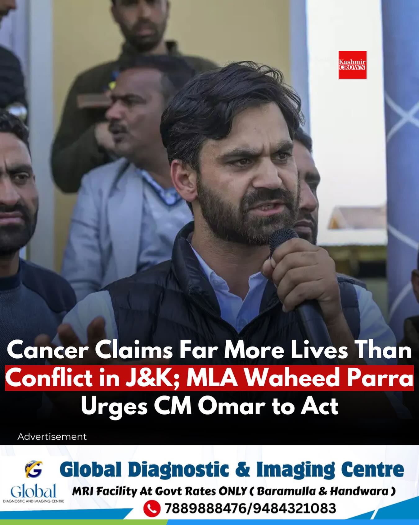 Kashmir - Cancer Claims Far More Lives Than Conflict in J& MLA Waheed ...