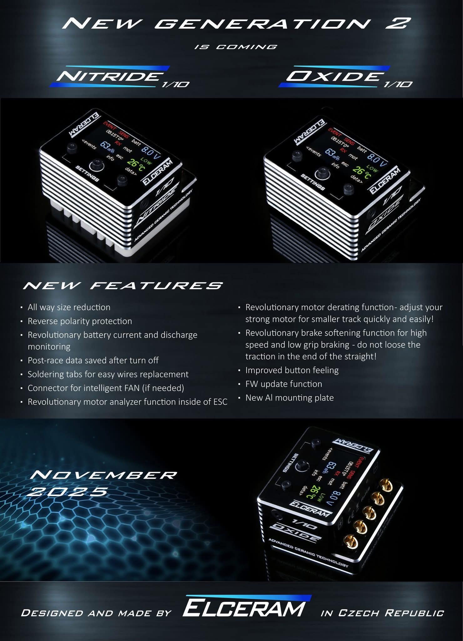 New Generation 2 of Elceram RC ESC NITRIDE 1/10 and OXIDE 1/10