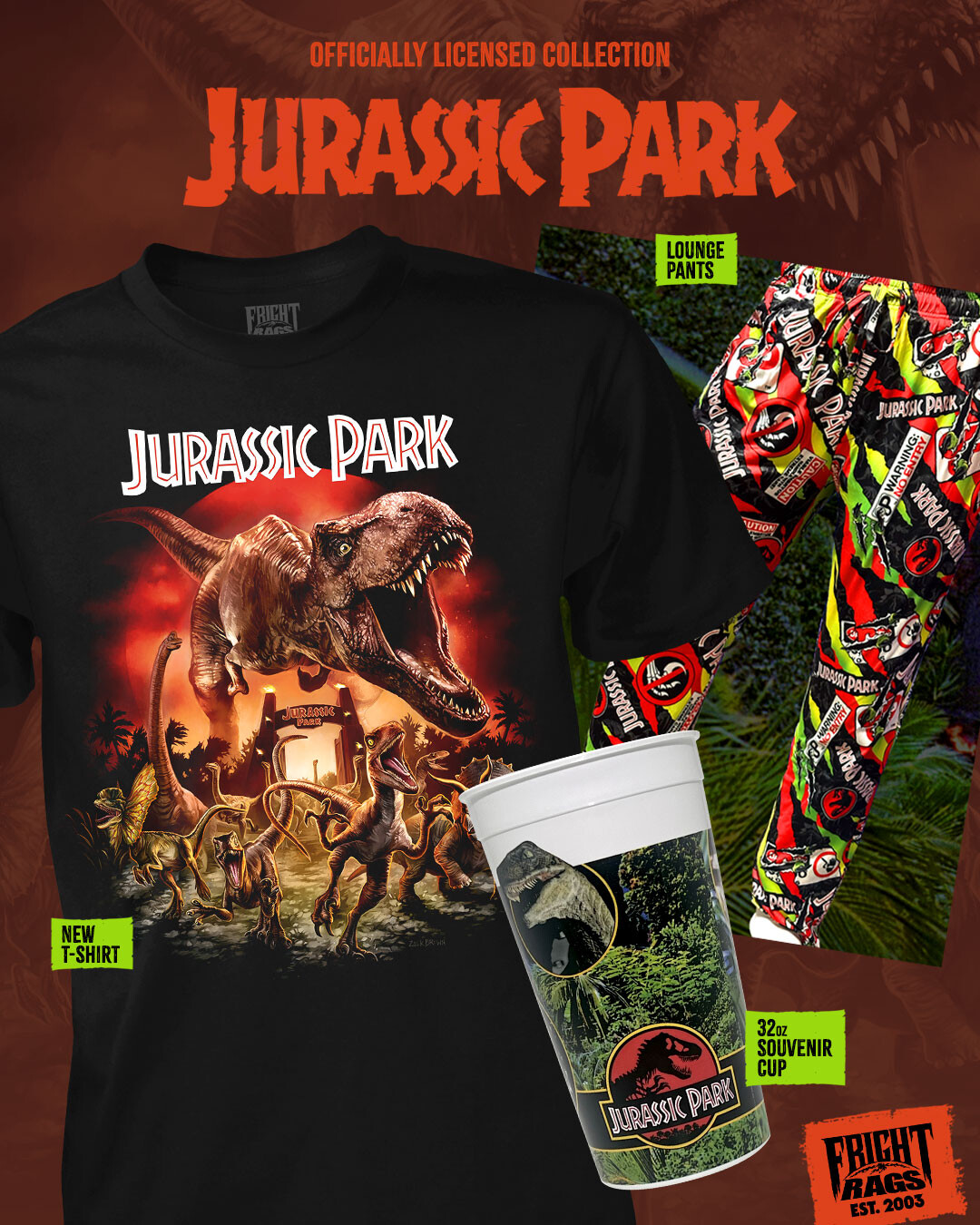 Welcome to Drop Dead x Jurassic Park. Online and in stores now www