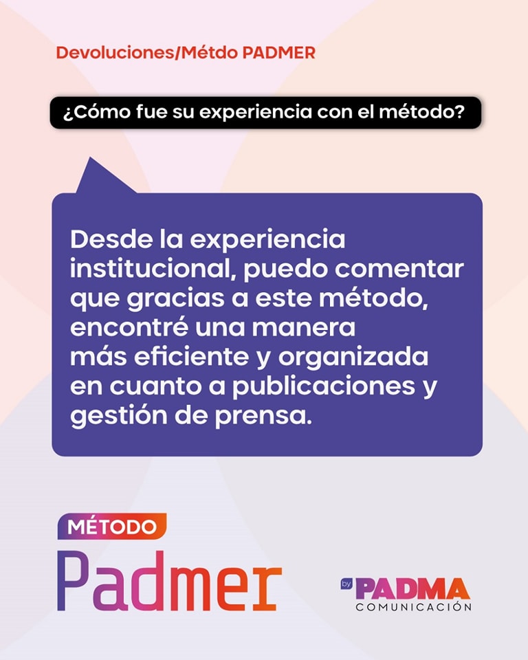 PADMA - ️ Amamos los feedback ️ #PADMER Hoy les compartimos lo que ...
