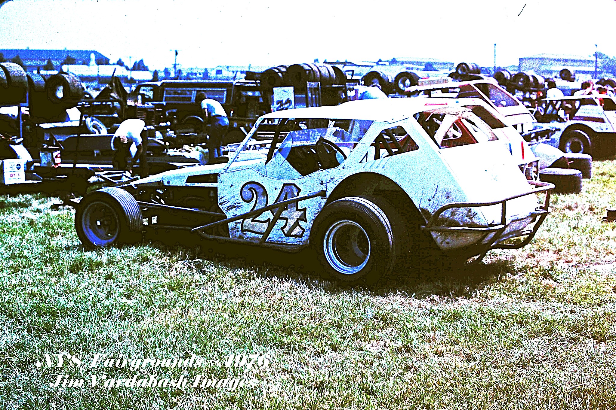 Nazareth - Will Cagle #24 at Syracuse NYS Fair race 1976. Jim Vardabsh ...