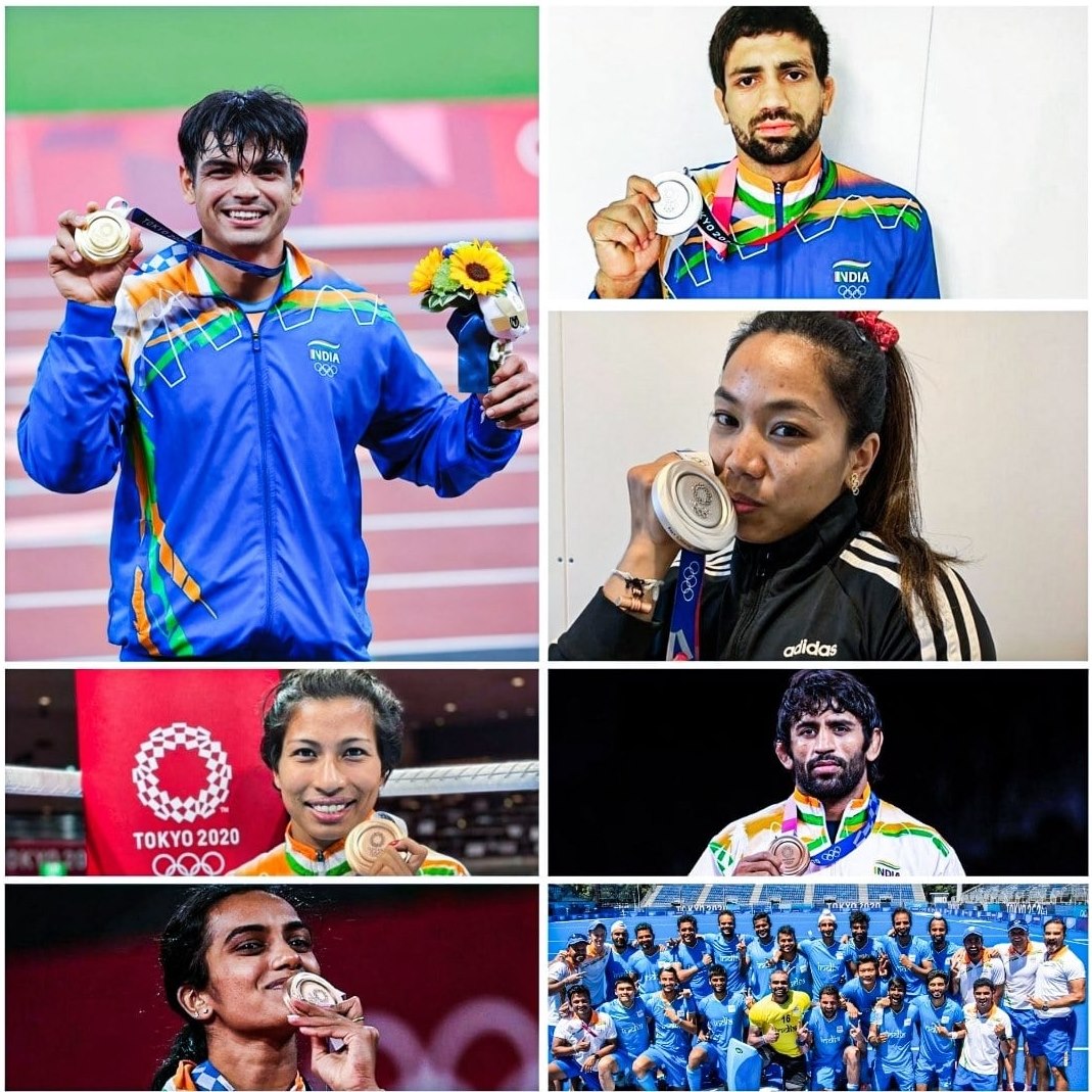 Sport Hindustan - The Seven Olympic Medallists of India. Tokyo Olympics ...