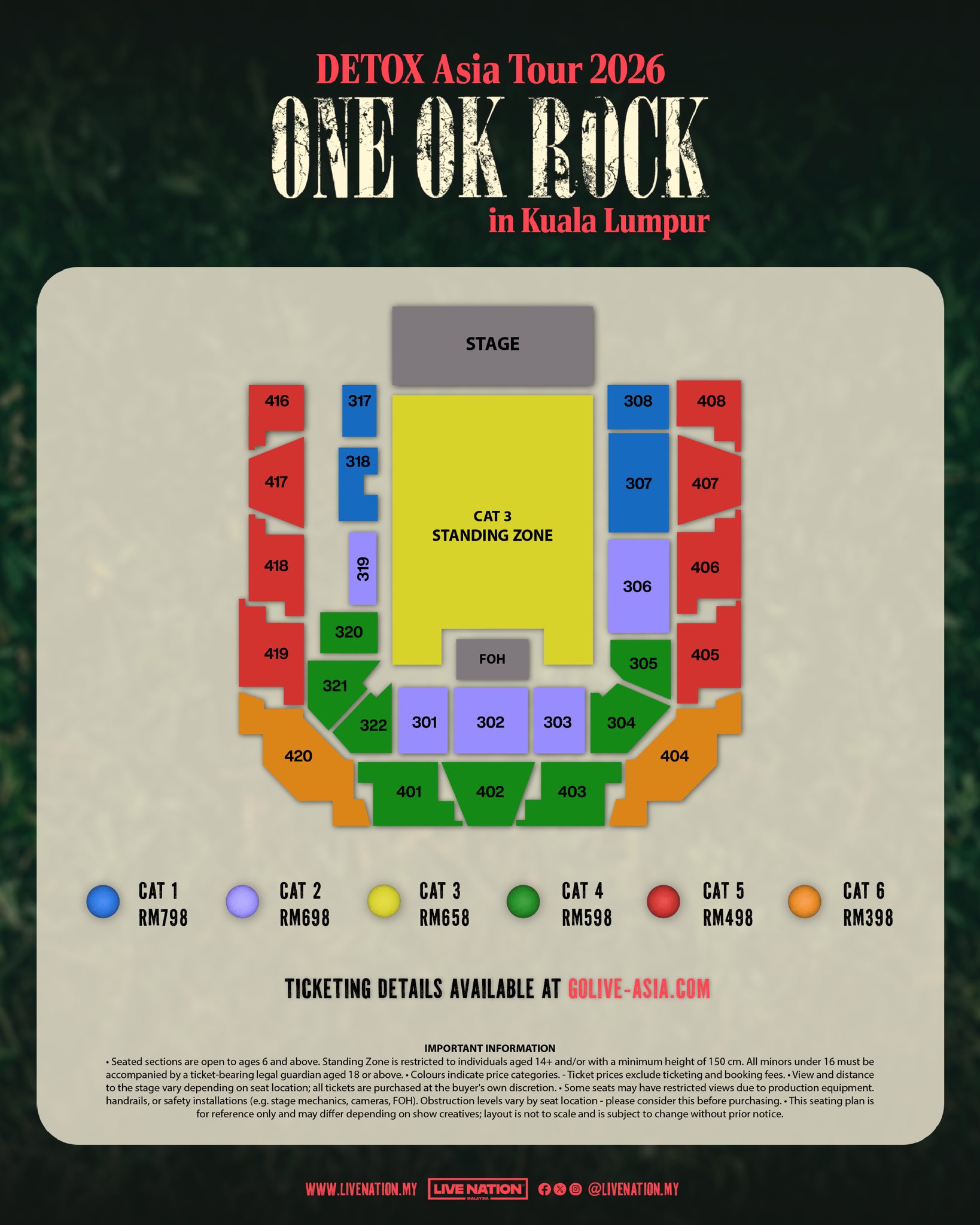 ONE OK ROCK ARE RETURNING TO KL !!! #oneokrock #detoxasiatour2026 