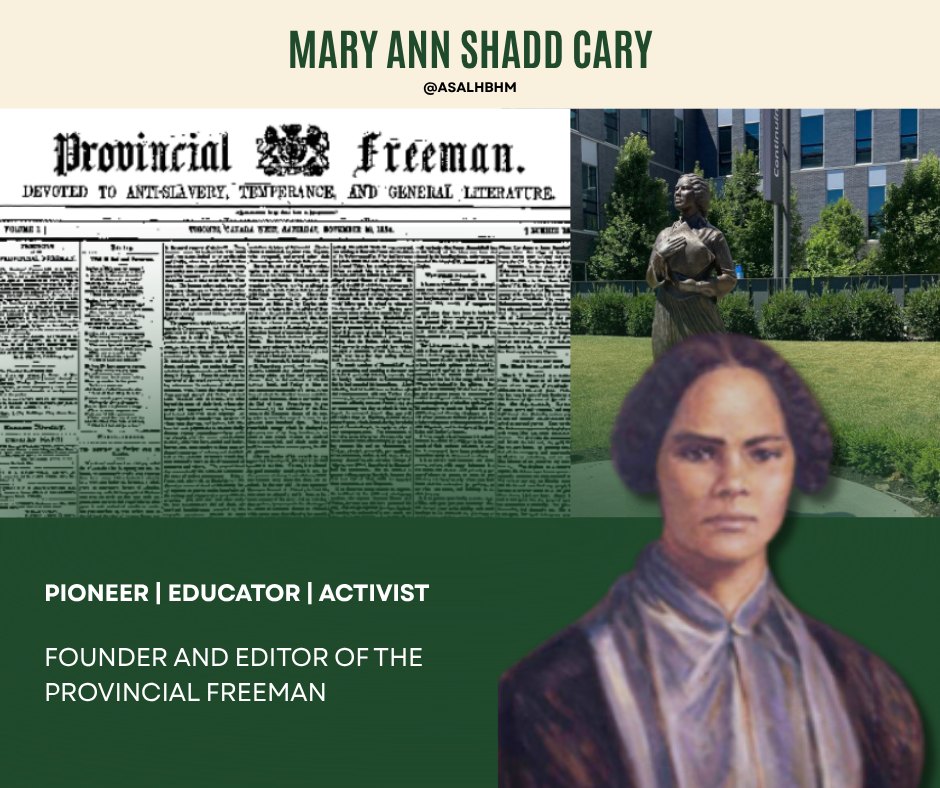 Mary Ann Shadd Cary was a trailblazing suffragist, newspaper editor ...