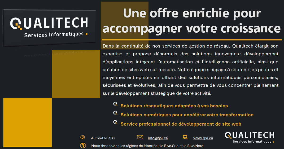 Qualitech Services Informatiques Réseaux | Saint-Laurent QC