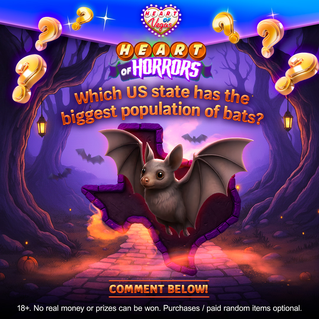 Heart of Vegas - 🦇💭 Do you know…? 💭🦇 Which U.S. state has... | Facebook