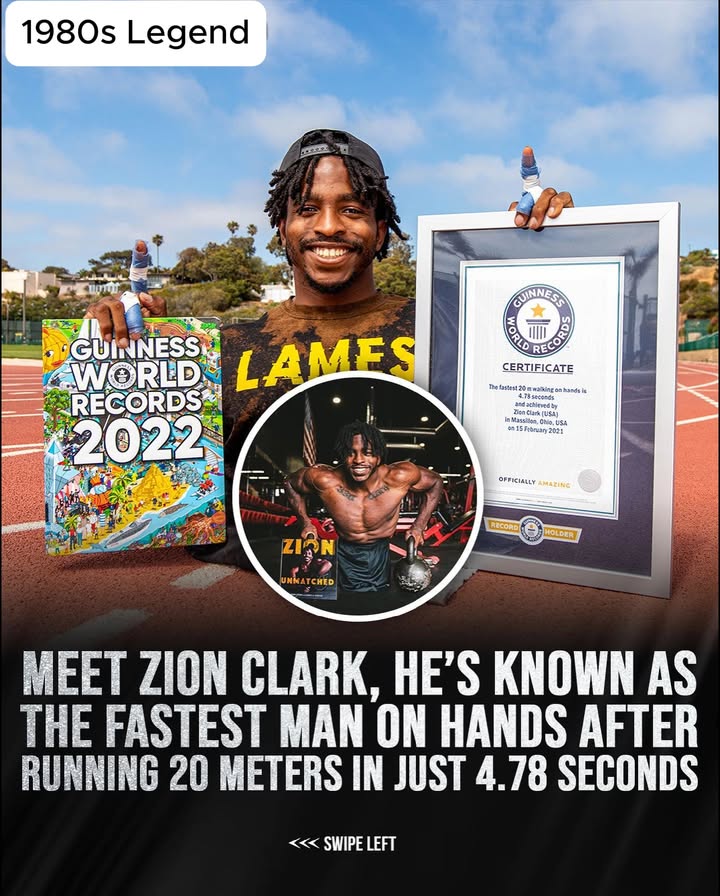 Fastest man on two hands Zion Clark (USA) has had to push himself