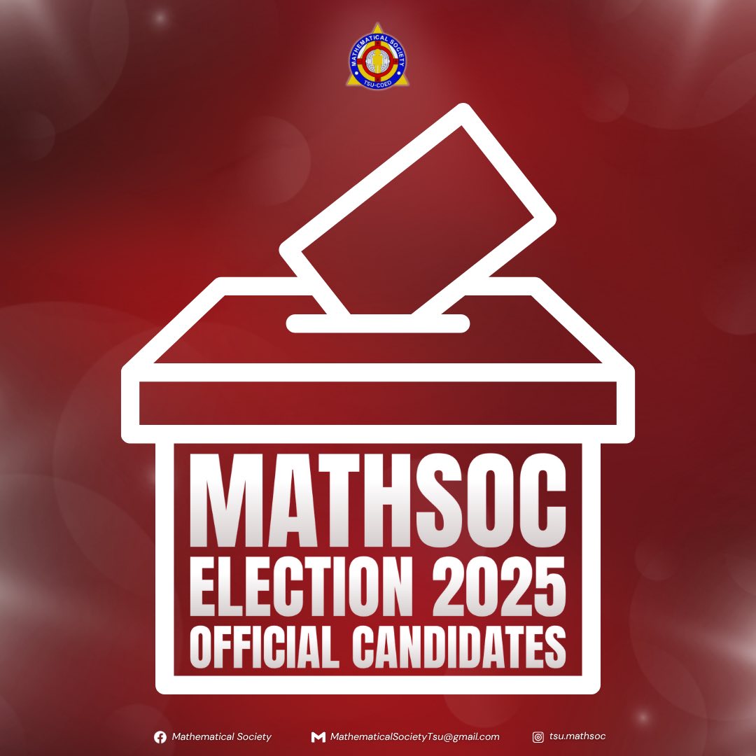 𝐌𝐀𝐓𝐇𝐒𝐎𝐂 𝐄𝐋𝐄𝐂𝐓𝐈𝐎𝐍 2025 | 𝐎𝐅𝐅𝐈𝐂𝐈𝐀𝐋... - Mathematical Society | Facebook