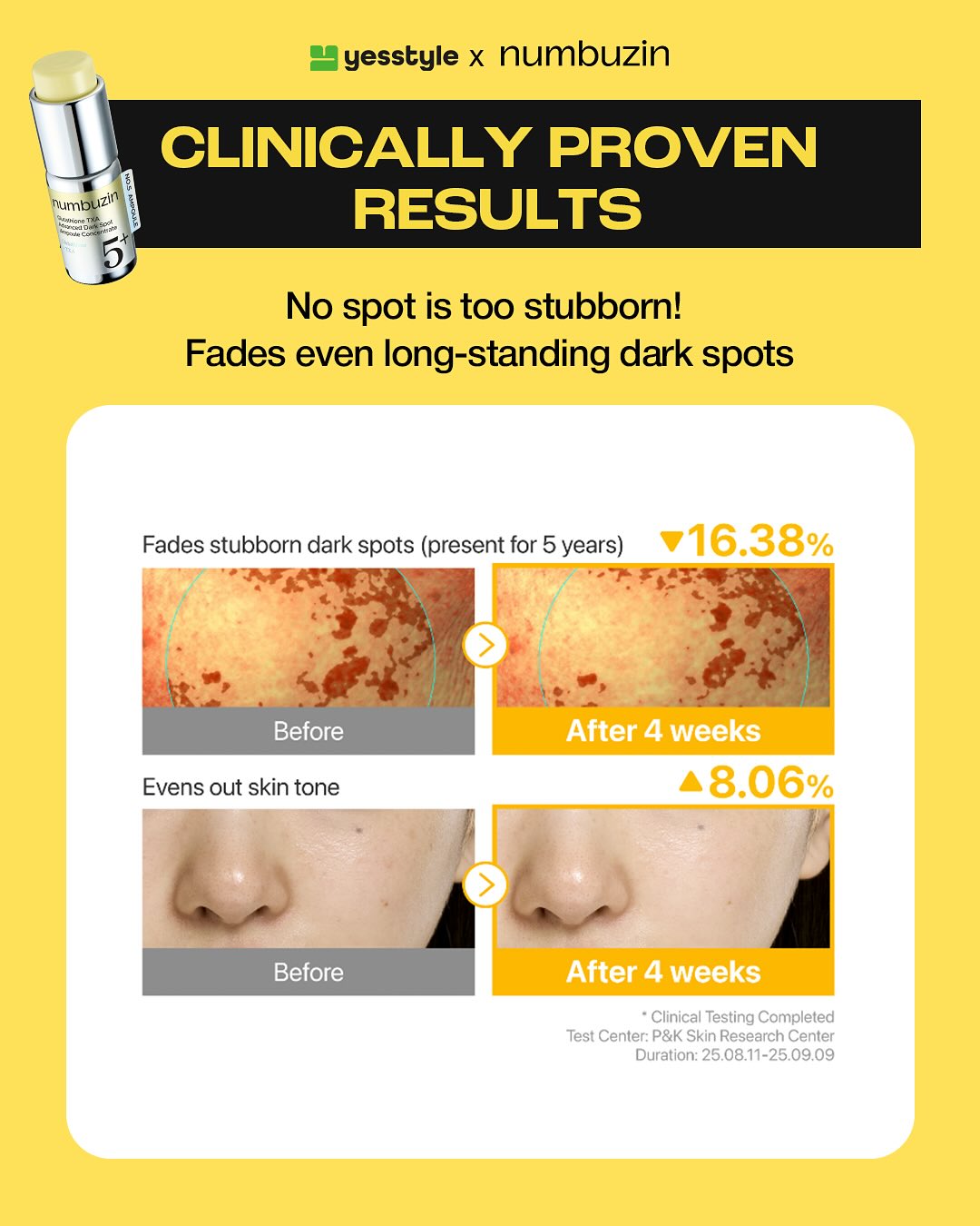 glutathione results reddit 🌟 NEW No.5 Ampoule Concentrate Meet the new & powerful 2-week dark spot care Now exclusive at @yesstyle 💛 ✨ Press. Shake. Glow. A unique press-to-mix ampoule that blends 100% powder سيروم ترطيب Size:2oz Glass Dropper Bottle Stable Gastric Pentadecapeptide BPC