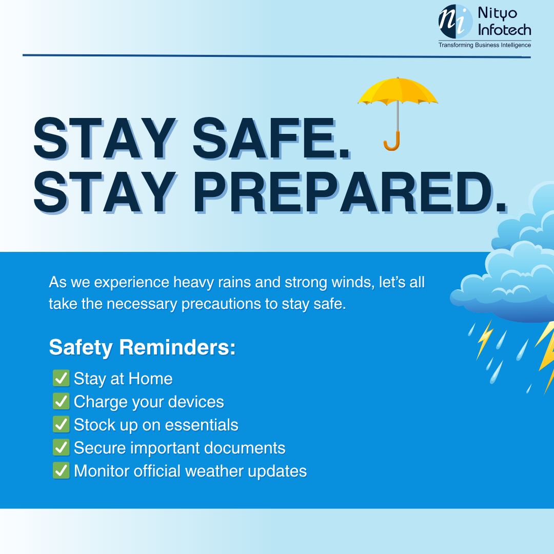 Nityo - Stay Safe. Stay Prepared. 🌧️ As we experience heavy rains and ...