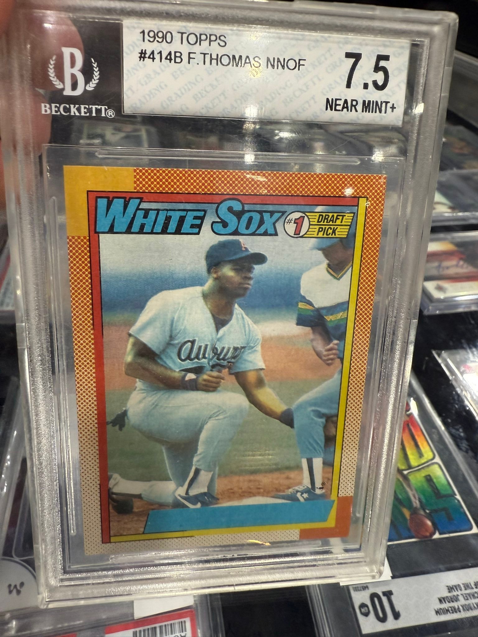beckett graded sports cards Card Frame for a BVG (Beckett) Horizontal Card (White De Beckett Graded Card Price Guide
