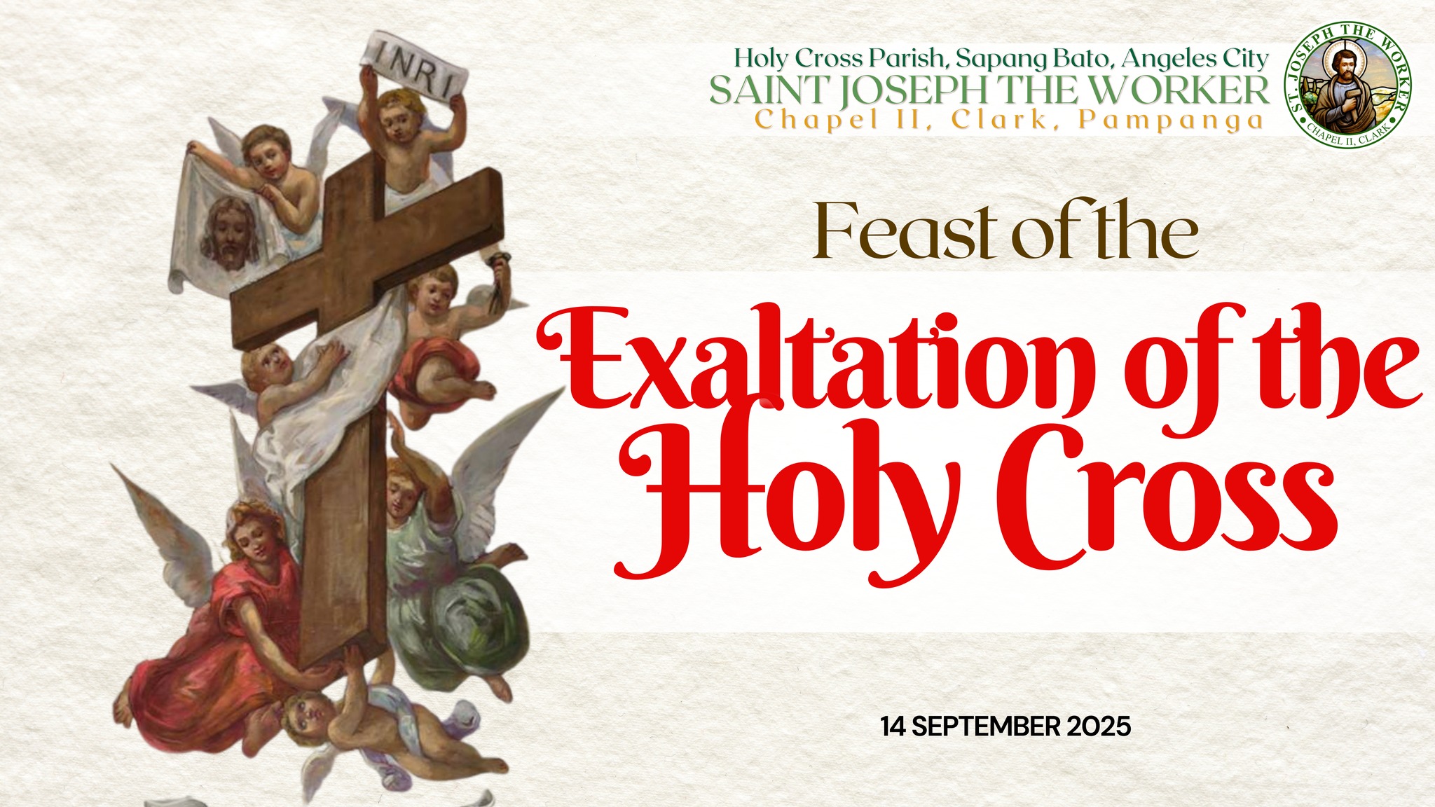 St. - 14 September 2025 Feast of the Exaltation of the Holy Cross ...