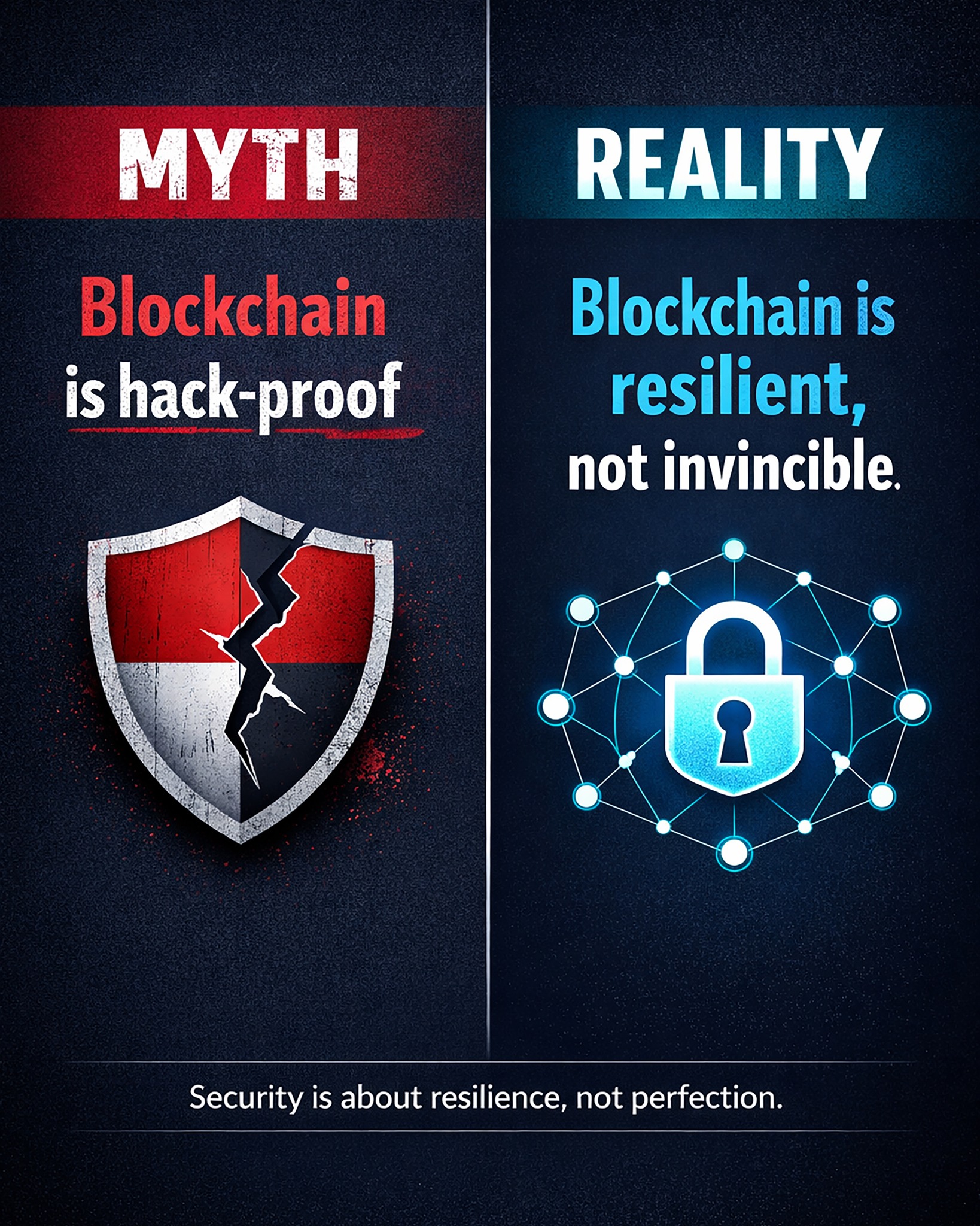 DieT - 🚨 MYTH vs REALITY 🚨 In the tech world, no system is 100% hack ...