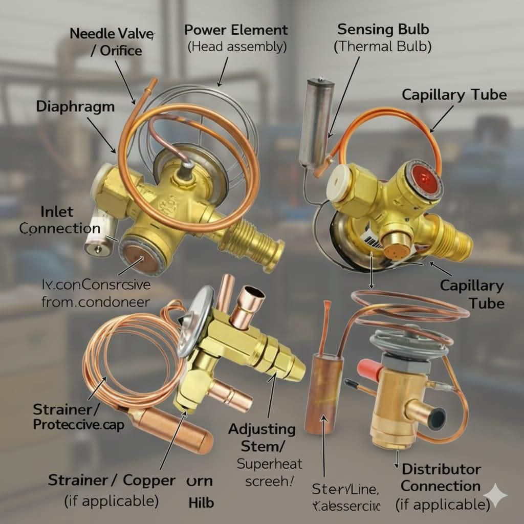 HVAC - Thermostatic Expansion Valve (TXV), a critical device used in ...