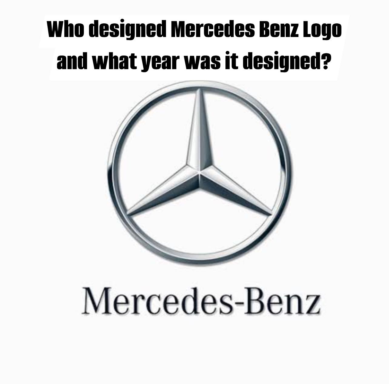 The evolution of the Mercedes Benz logo