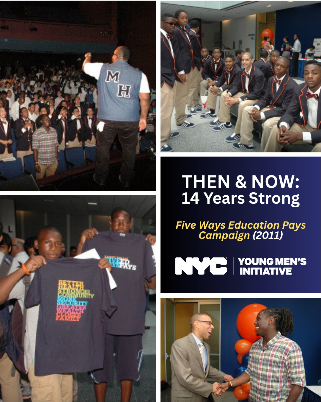 Then & Now: 14 Years Strong... - NYC Young Men's Initiative | Facebook