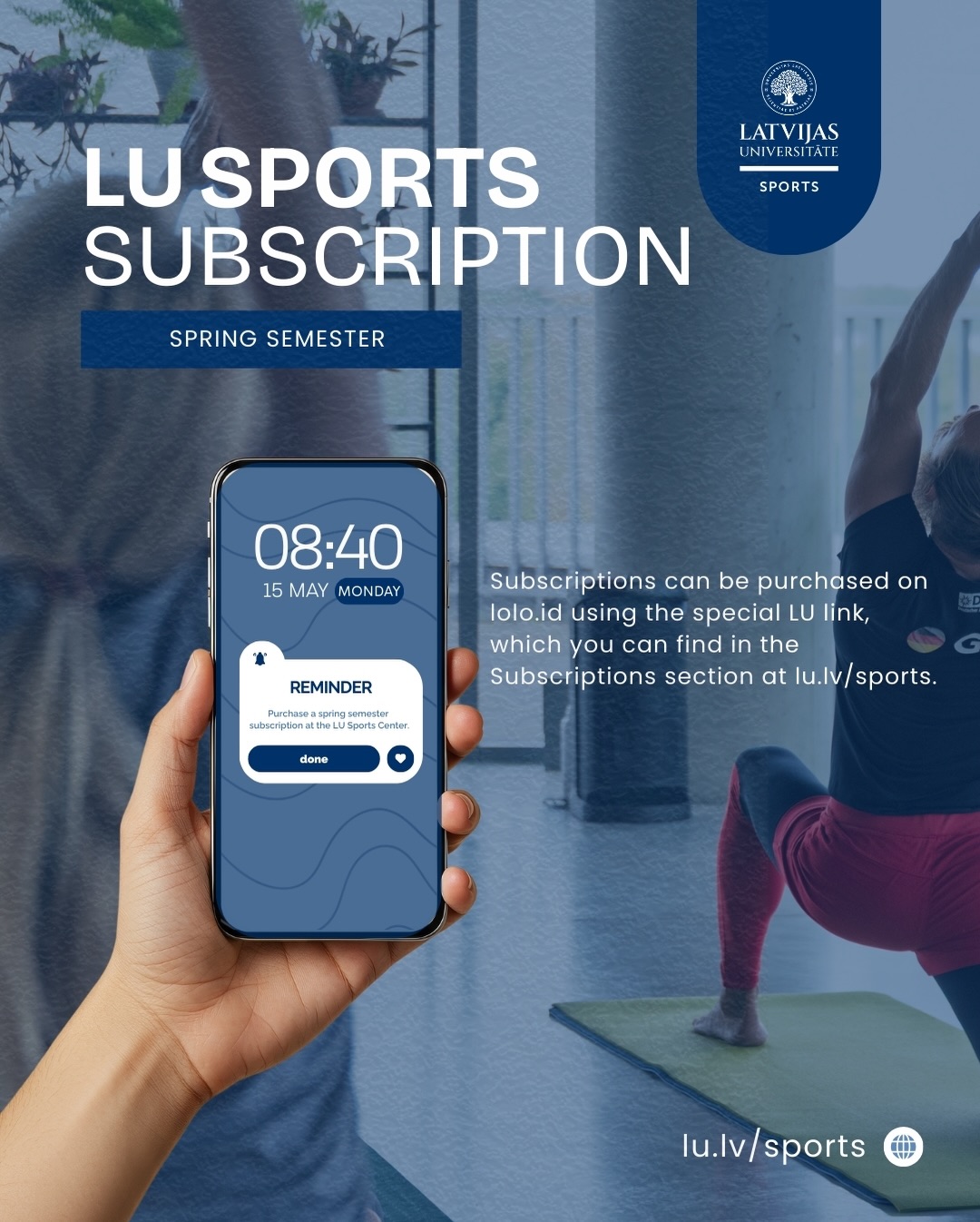 LU sports - 🚀 Iegādājies LU Sporta abonementu pavasara... | Facebook