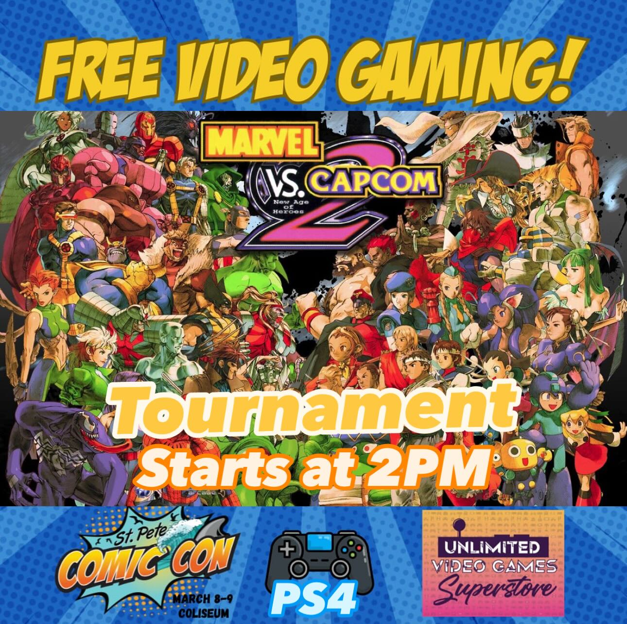 Unlimited - FREE Marvel Vs. Capcom 2 tournament on PS4 @st_pete_comic ...