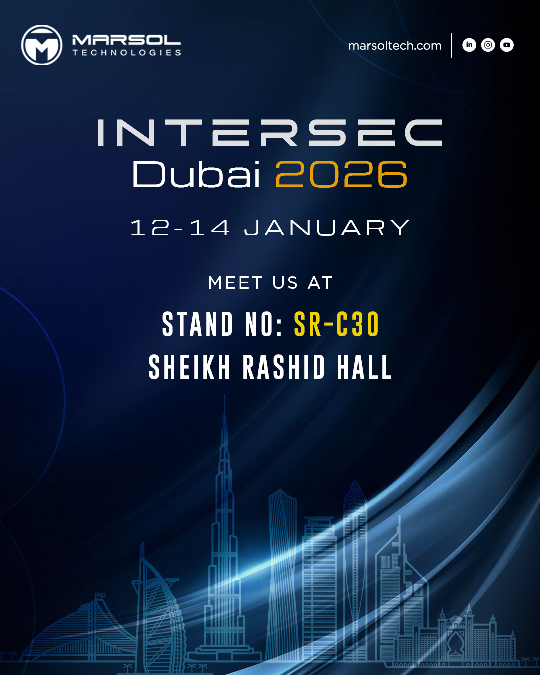 Marsol - Intersec Dubai 2026! Visit us at Stand No : SR-C30 Dubai World ...