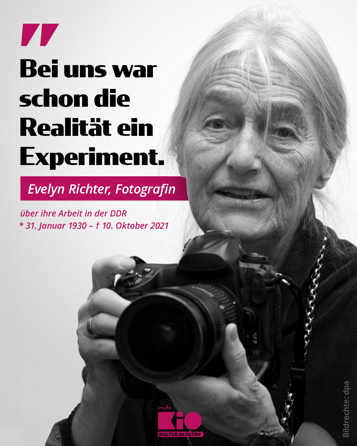 Kultur - 📸 Die gebürtige Bautznerin Evelyn Richter gilt als eine der ...