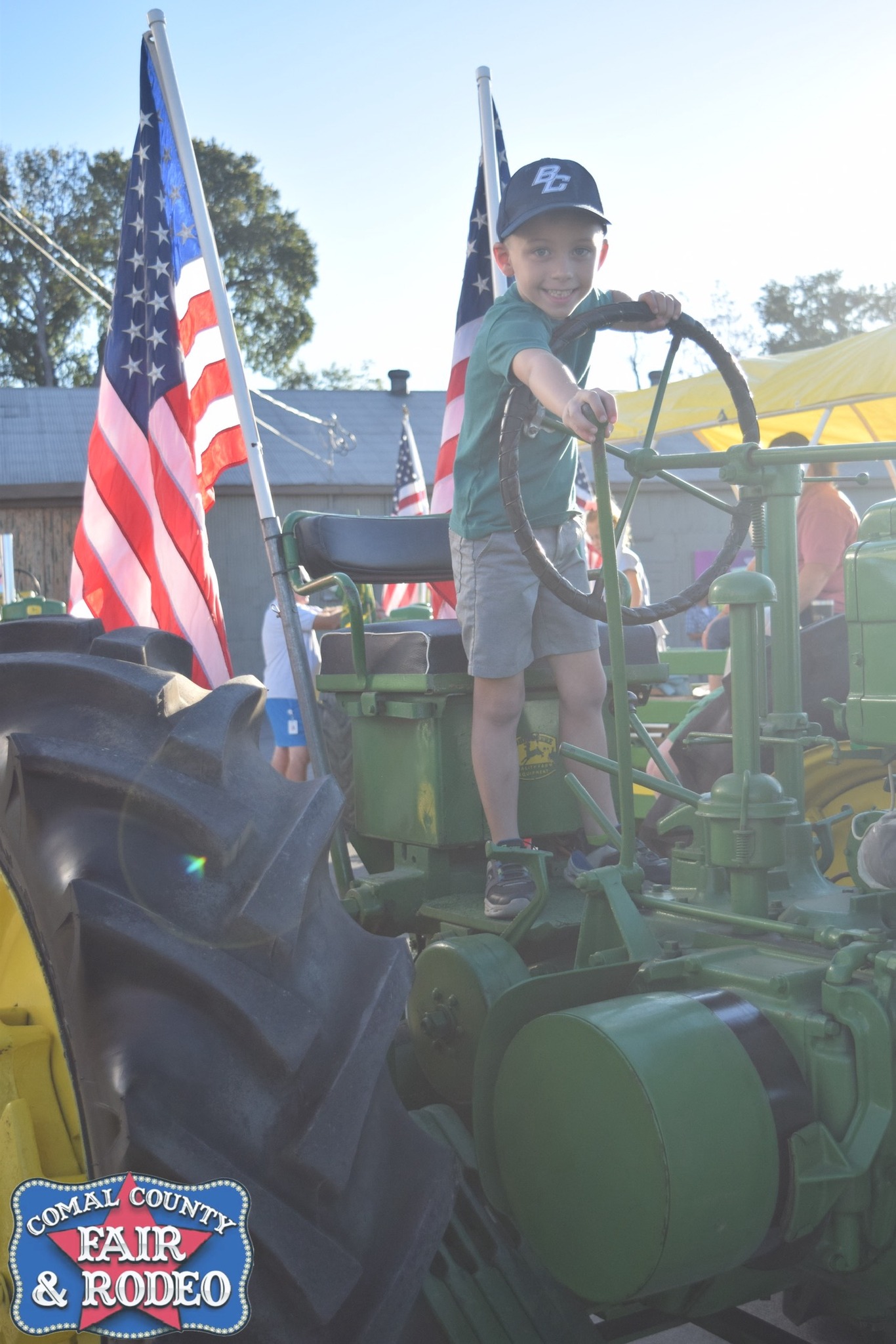 Comal - Little Farmer, Big Dreams! 🚜🇺🇸 Enjoying a ride at the Comal ...