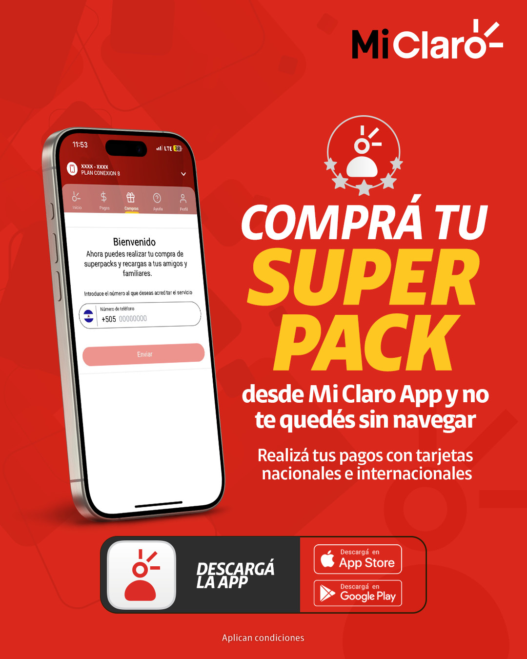 Claro - ¿Necesitás enviar recargas? 🔥 Con Mi Claro comprá tu superpack ...