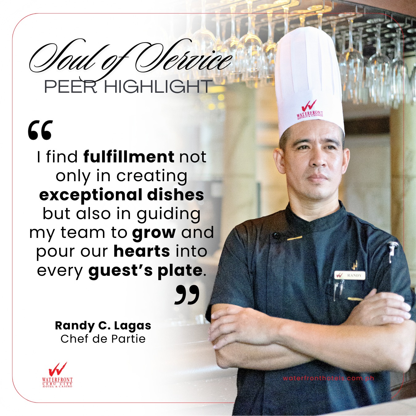 Meet Chef Randy C.... - Waterfront Cebu City Hotel and Casino | Facebook