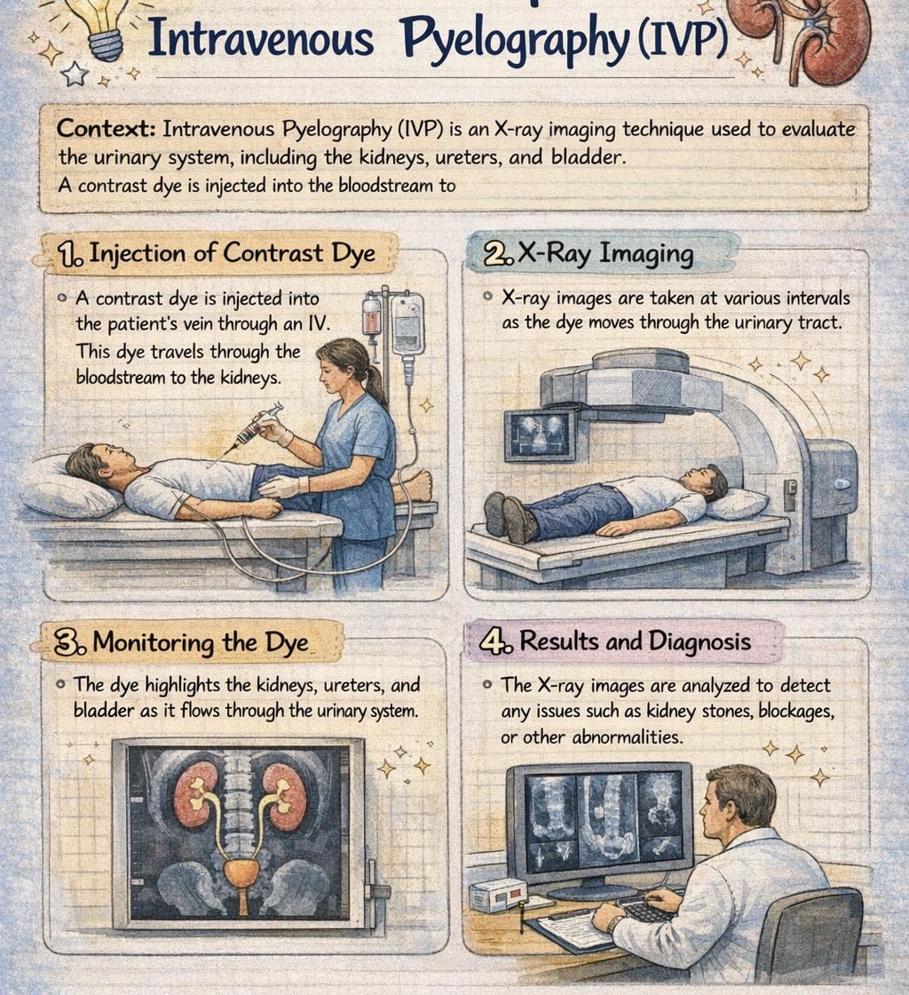 The Radiology - Intravenous Urography (IVU) or Intravenous Pyelography ...
