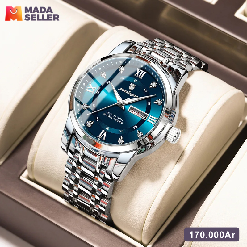 Montre Bracelet Homme Seiko, Blanc, Acier Inoxydable, étanche 100m, Mouvement Quartz, Neuve Avec étiquettes