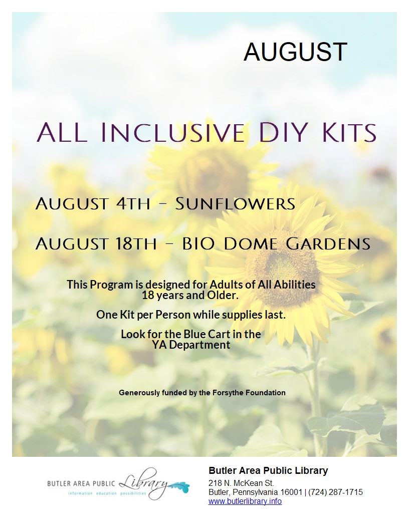Butler - ALL Inclusive DIY Kits available today on the blue cart! One ...