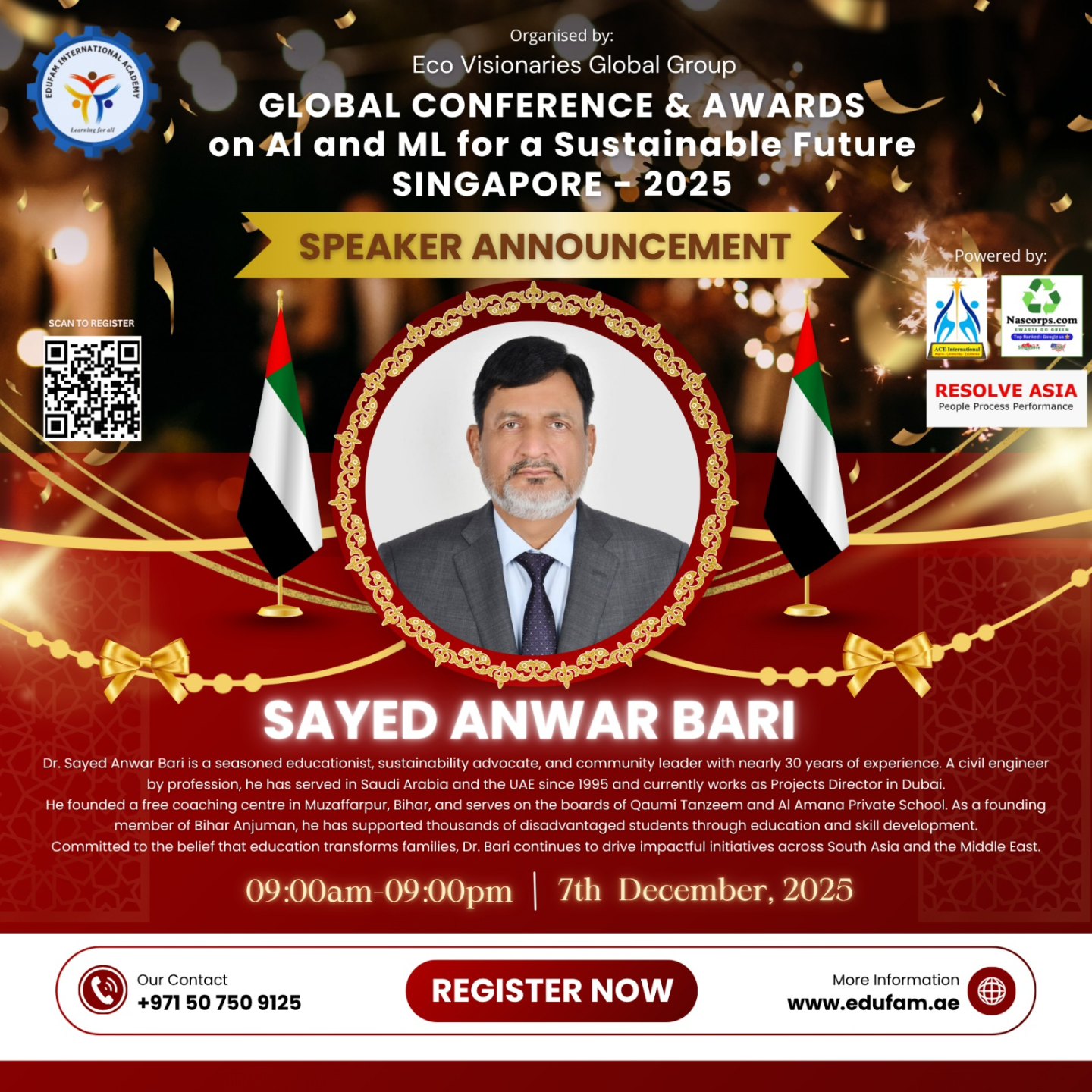 Edufam - 🌟 Special Invitation & Speaker Spotlight Global Sustainability ...