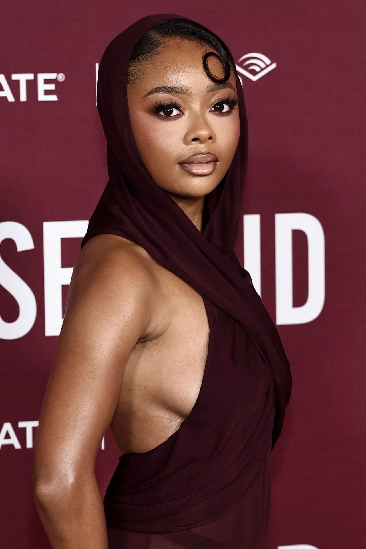 skai jackson brown dress BeautiesChallenge: #SkaiJackson Size:15.0 4/5 Sheath/Column Ruched One-Shoulder Sleeveless smarttag_not_new_arrival