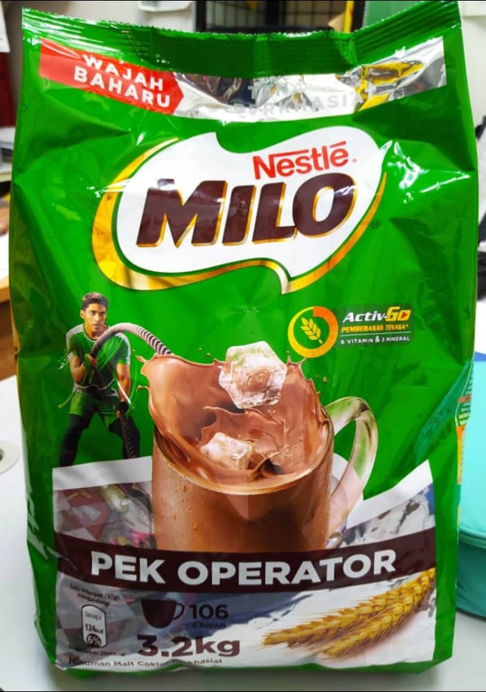 Milo PEK OPERATOR , 3.2kg💚💚💚... - Nirwana Maju Dungun Sdn.Bhd | Facebook