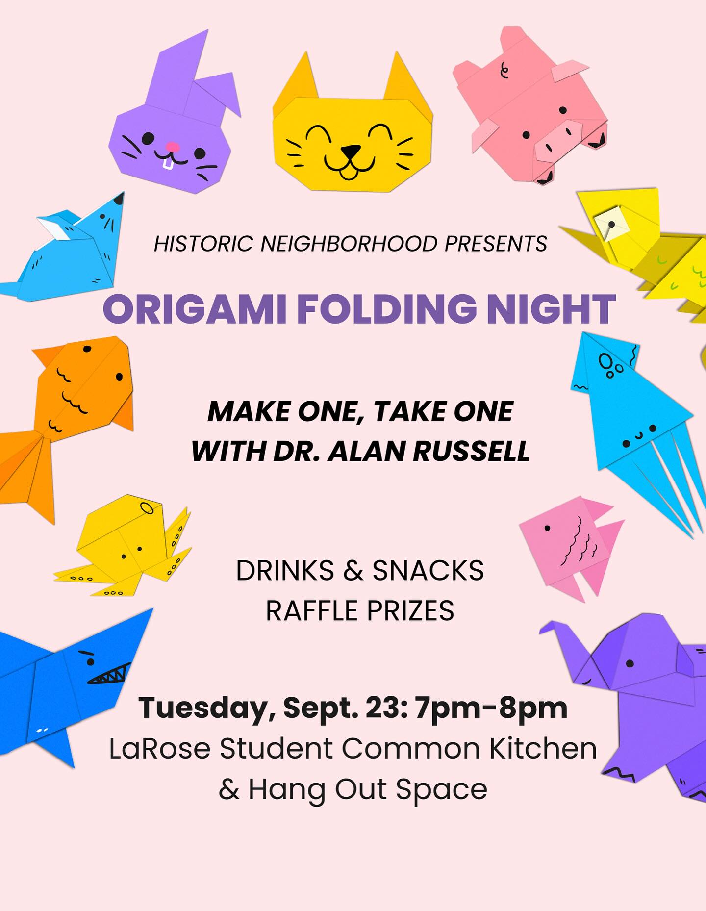 Historic - Fold, snack, win 🎉 Join us tomorrow for an origami folding ...