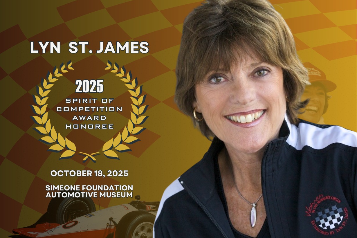 Simeone - Tomorrow at noon, we honor racing legend Lyn St. James with ...