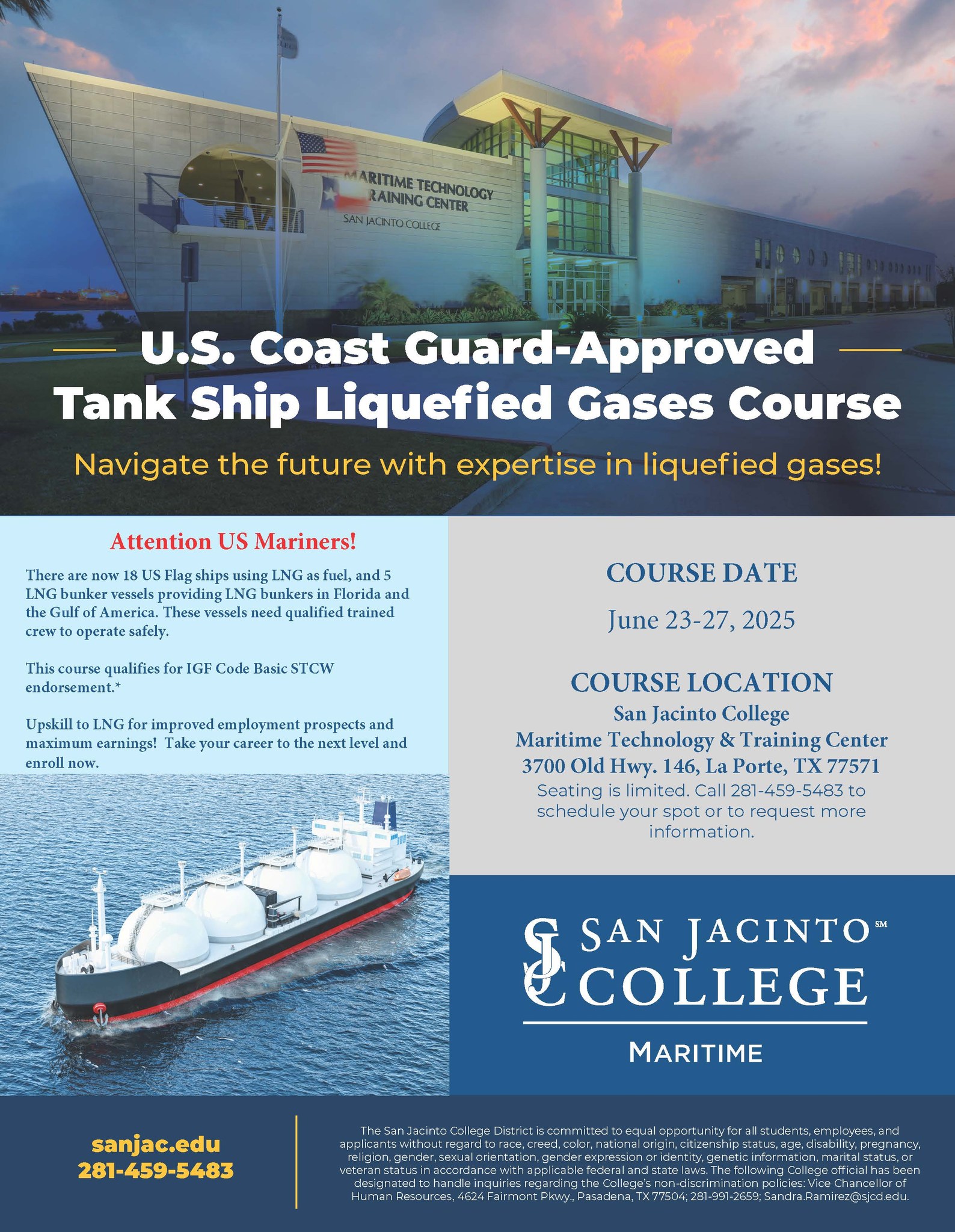 San - 💨🛳️ USCG-Approved Tank Ship Liquefied Gas Course – Enroll Today ...