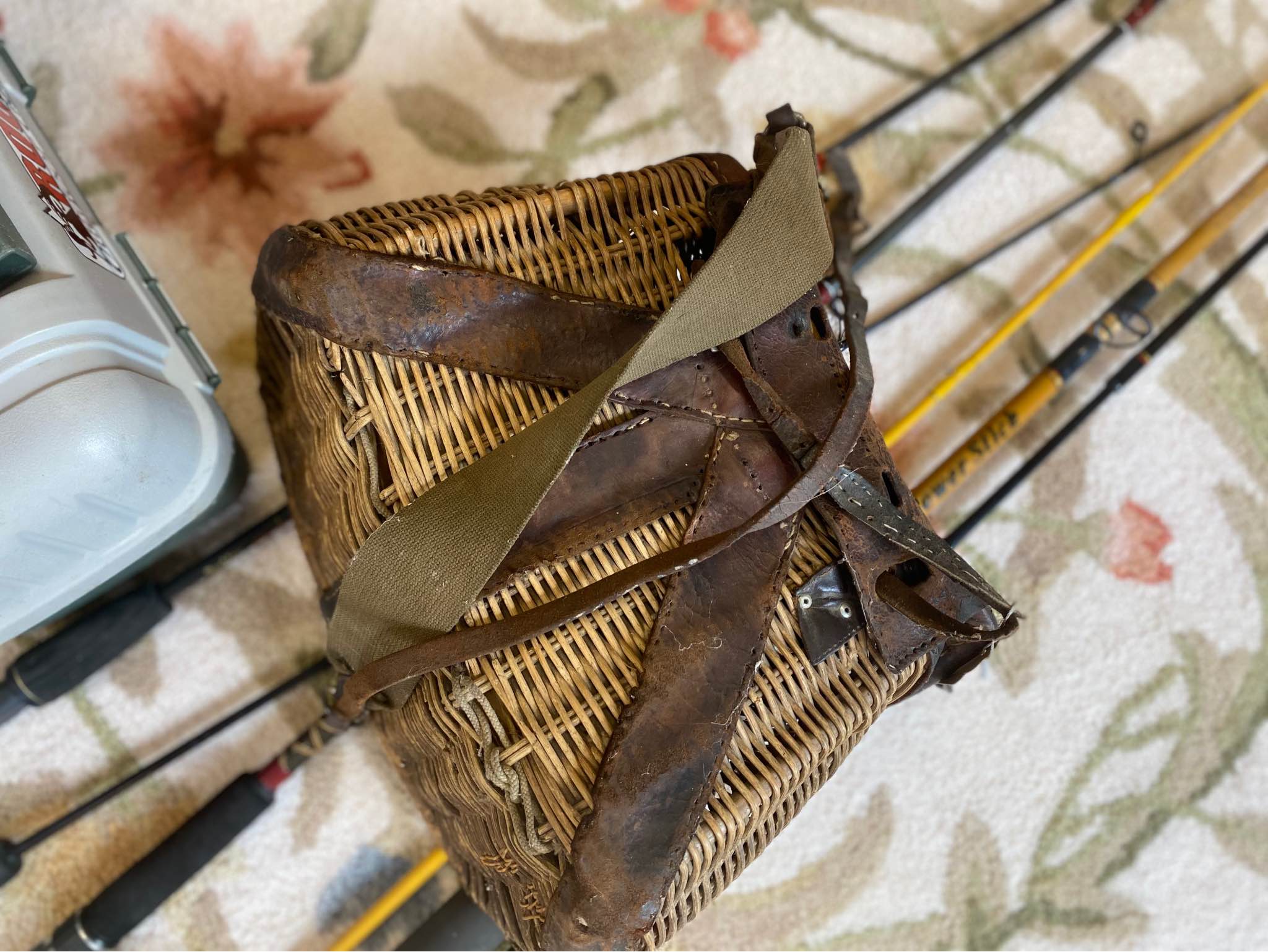 Vintage Fishing Creel and Lures/Rods and Reels Lot - Fishing - Centre ...