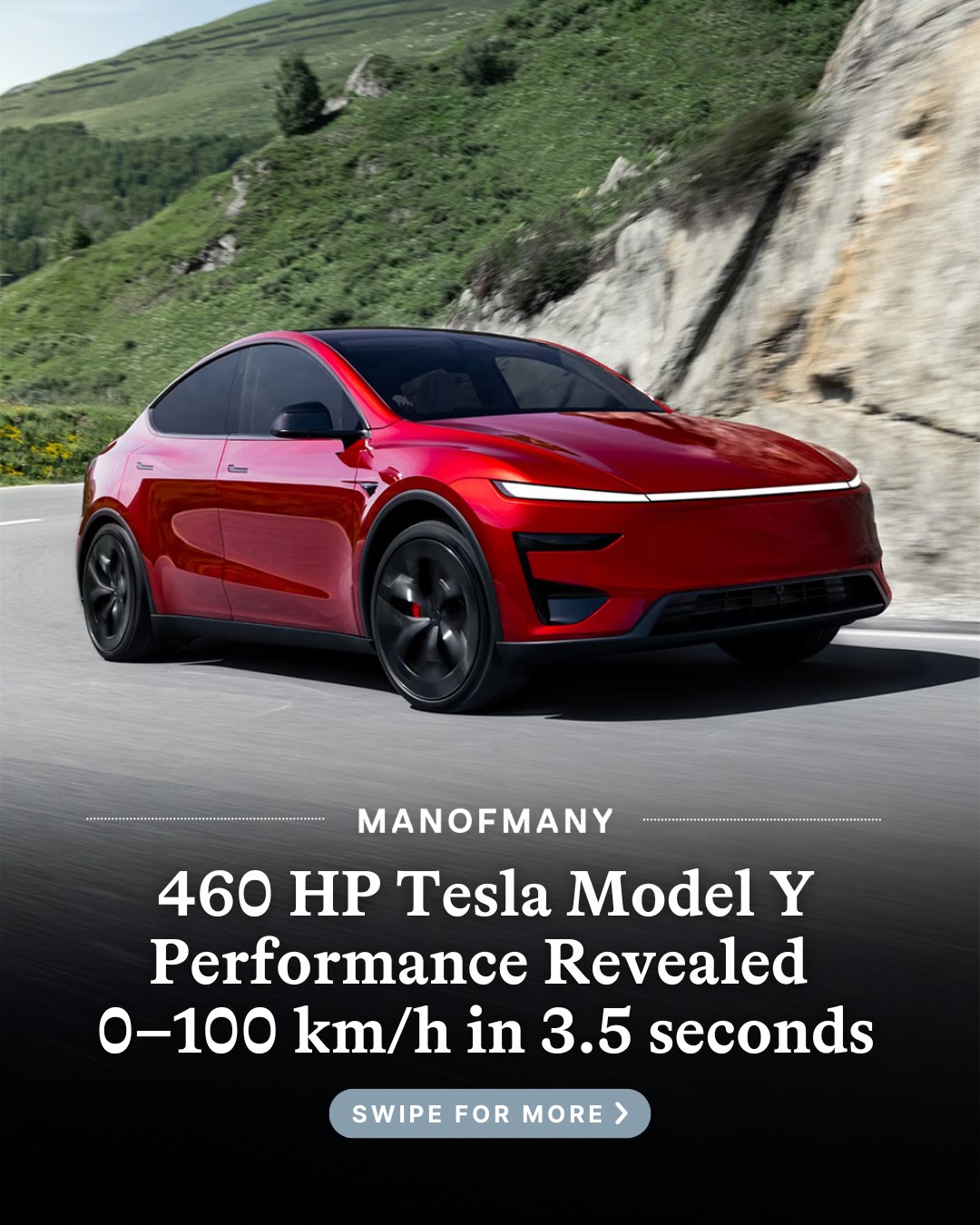 Man of Many - ⚡ Tesla’s quickest SUV yet is headed Down... | Facebook