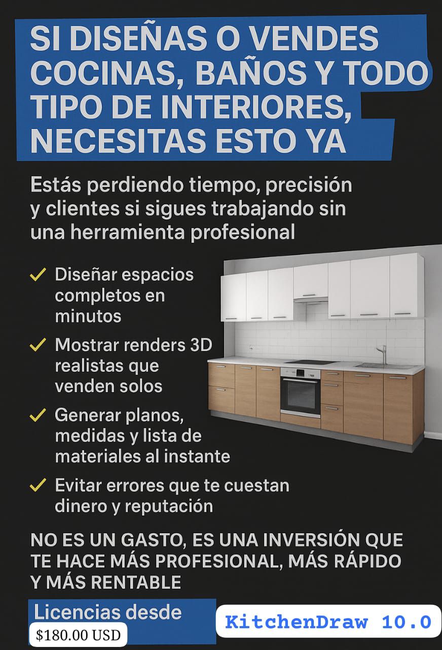 KitchenDraw Software de Diseño