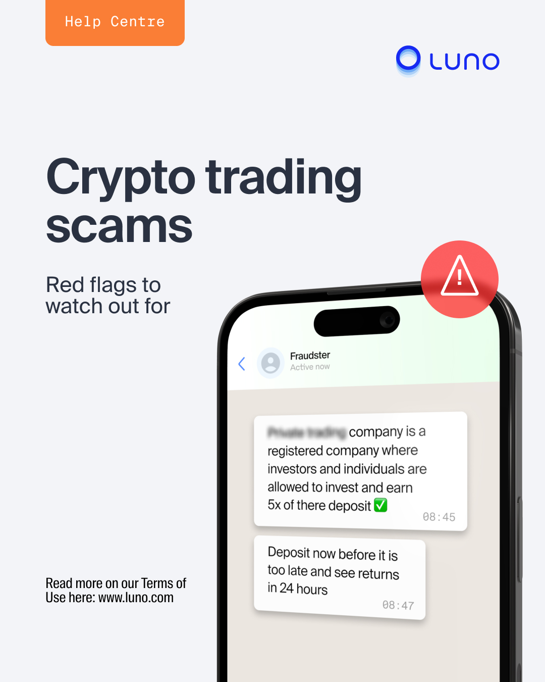 Luno - Scammers often promise unrealistic returns and... | Facebook
