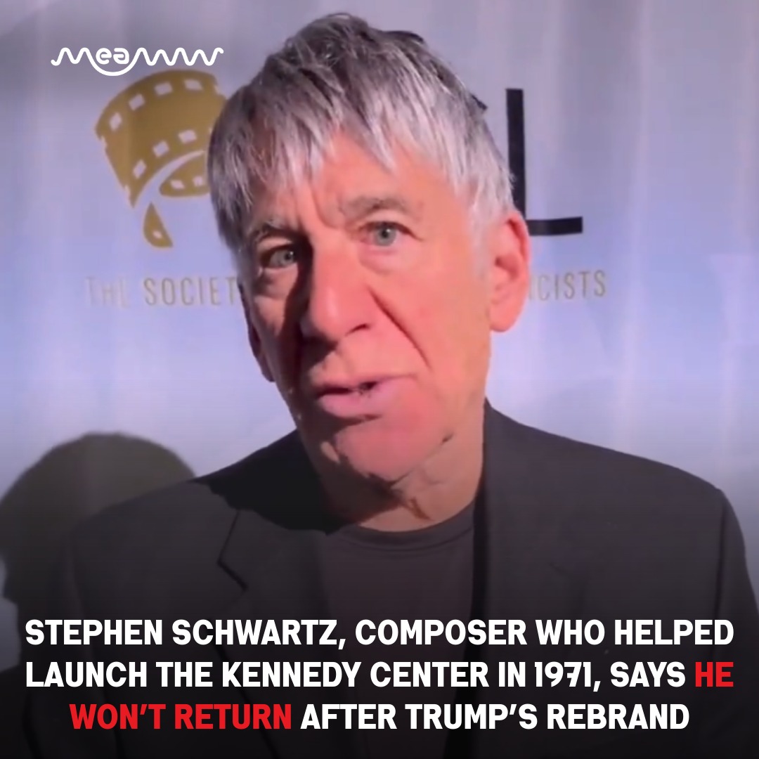 MEAWW - Legendary composer Stephen Schwartz said he will never return ...