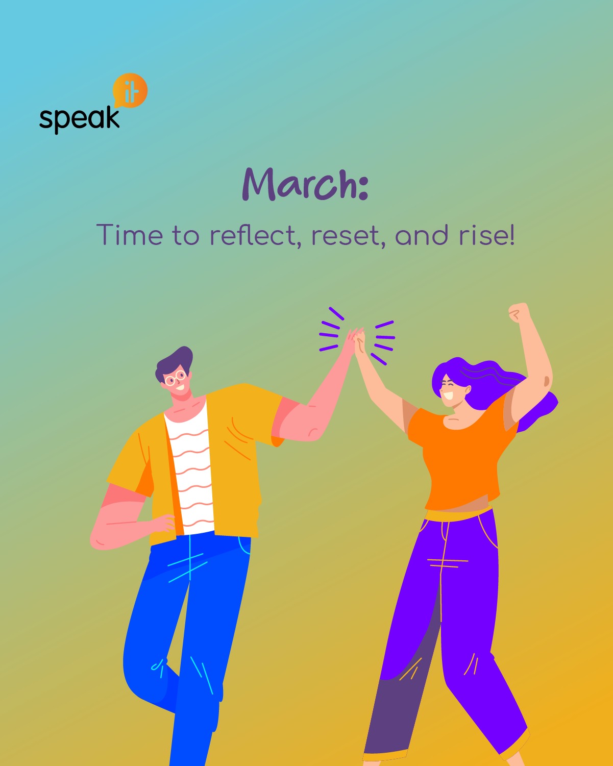 Speakit - 🌸 March: Time to Reflect, Reset & Rise! 🌞 ... | Facebook
