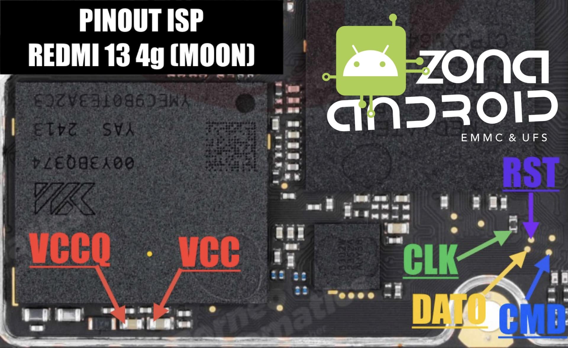 Zona Android - Pinout ISP REDMI 13 4g (Moon) | Facebook