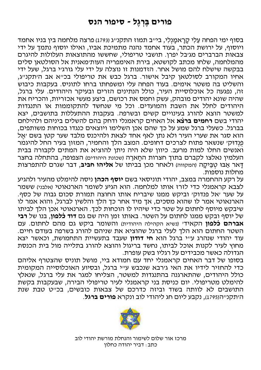 ‎אור שלום, מרכז... - אור שלום, מרכז מורשת יהודי לוב, בת-ים